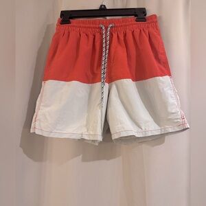 Men’s Tan&Orange Merona Swimming Shorts